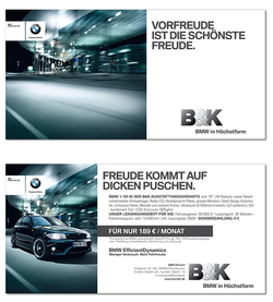 Verkaufsanzeigen und Plakate B&K Sondermodell 